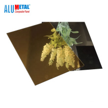 3003 golden mirror acp sheet aluminium composite panel board with 4mm 3mm 5mm thick